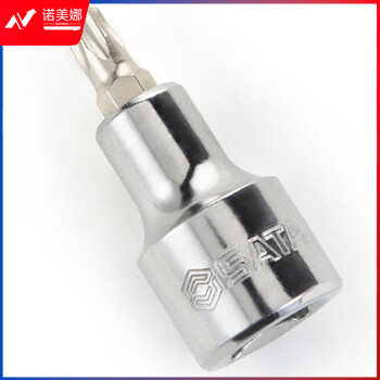 世达 （SATA）24107 12.5MM系列50MM长花形旋具套筒T50
