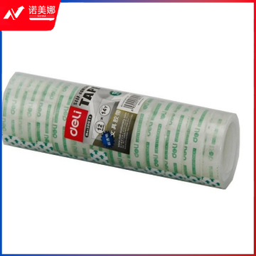 得力30011文具胶带12mm*14y透明色