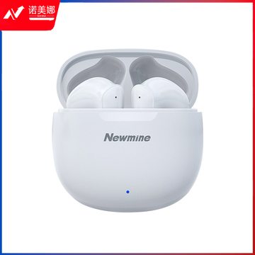 纽曼（Newmine） 蓝牙耳机 L6 双唛降噪半入耳式耳机长续航跑步运动通用苹果华为小米手机的耳机 白色
