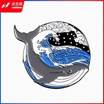 海洋动物胸针ins潮 个性书包徽章别针配饰可爱日系创意胸章勋章