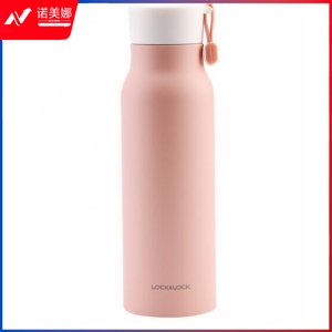 乐扣乐扣 lock&lock 粉色 500ml LHC4125PIK 不锈钢便携保温杯 娜姆马克杯 