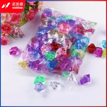 亨亨小猪 仿真水晶石冰块鱼缸造景石子亚克力七彩宝石儿童钻石玩具盆栽装饰培智学校用品