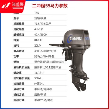 战术国度 2冲程55马力 推进器 操舟机