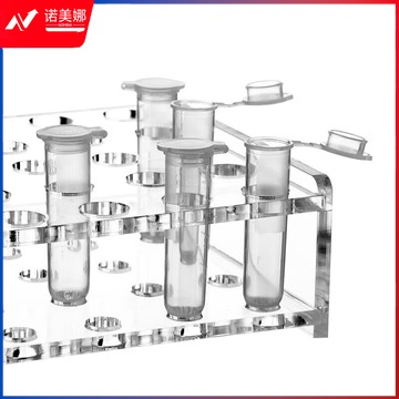 阙锐珈 有机玻璃离心管架适配5ml/15ml/50ml/100ml圆底试管架 50孔可定制 适配100ml离心管Φ38.5*20孔
