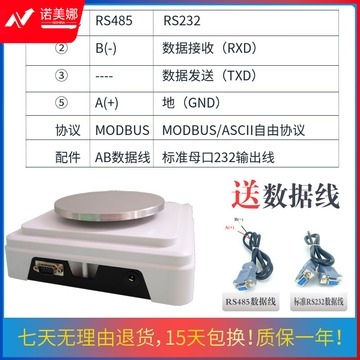 里博 电子天平带485接口RS232电子称PLC通讯秤0.001g串口modbus高精度 600g/0.01(方盘)
