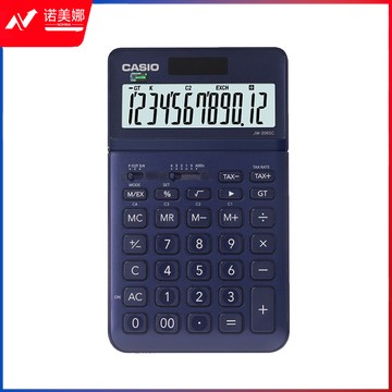 卡西欧（CASIO）JW-200SC-NY 商务计算器日常商务办公 stylish时尚可爱超薄计算机 星钻蓝