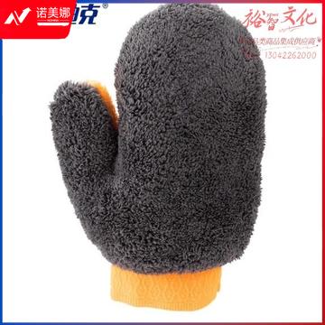 海斯迪克 HKY-113 双面珊瑚绒擦车手套 美容洗车熊掌清洁工具 1只 (zhyghf_37001358)