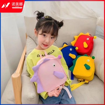 雾花儿童礼品帆布双肩背包男童女童刺猬包可爱潮时尚宝宝幼儿园迷你小书包-多色可选