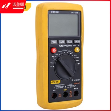 得力（deli）DL8480 工具数显万用表电流表电压表便携式家用高精度多功能万用表 小型