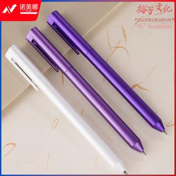 白雪（snowhite）中性笔重手感高颜值签字笔激光刻字广告年会礼物奖品 UG06 紫牵牛 1支 (