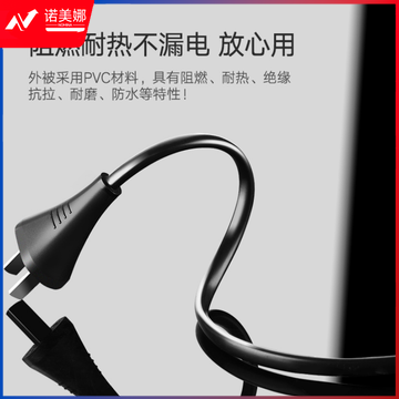 国标两插8字电源连接线 八字尾双孔 适用PS4/5/mac mini/打印机/数码相机/台灯/音响电源线 0.5米