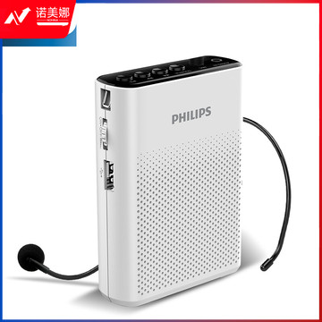 飞利浦（PHILIPS）SBM200 小蜜蜂扩音器教师专用 便携式插卡音箱 导游腰挂麦克风喇叭教学讲课象牙白