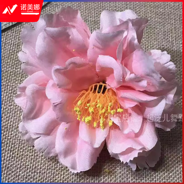 舞蹈簪花 引舞蹈道具花带指舞蹈大花手拿牡丹绢花舞蹈道具花朵
