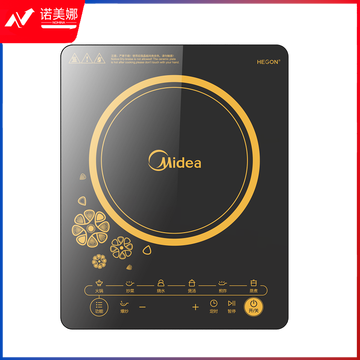 美的(Midea) 电磁炉触摸屏家用多功能防水烧水炒菜煲汤RT22F0101进口微晶玻璃 黑色 DBJ202403151317326