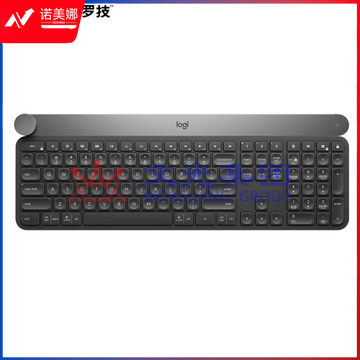 罗技(Logitech)Craft 无线蓝牙键盘 办公键盘 超薄 带优联 深灰色 旗舰款 无线蓝牙/超薄/带旋钮 DBJ202304171530375