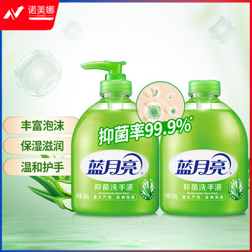 蓝月亮 芦荟抑菌洗手液 500g瓶+500g瓶补充装  抑菌99.9% 泡沫丰富  DBJ202302281342342