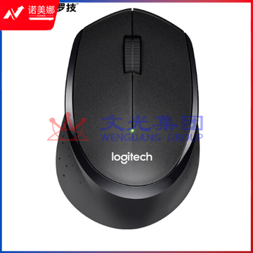 罗技(Logitech) M330 无线轻音鼠标 家用办公鼠标 笔记本电脑台式机通用右手鼠标舒适曲线 黑色  DBJ202301311349533