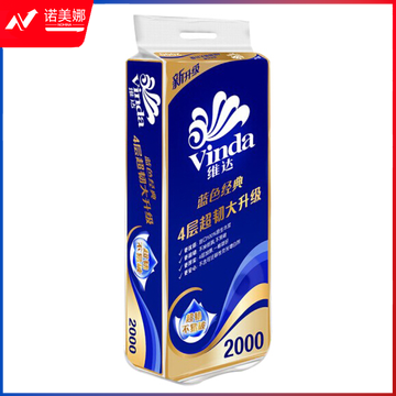 维达 V4073 四层200g卷筒卫生纸 10卷/提 蓝色经典 DBJ202304041340303