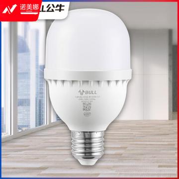 公牛(BULL)LED灯泡高亮球泡螺旋螺口白光柱形灯厂房车间商超食堂 15W球泡白光6500KE27螺口 DBJ202302091647413