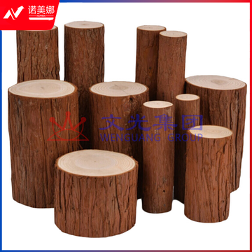 摆件树桩 栅栏篱笆手工圆木DIY摄影道具  装饰小木桩   直接5-6 高约6cm DBJ202306301532019