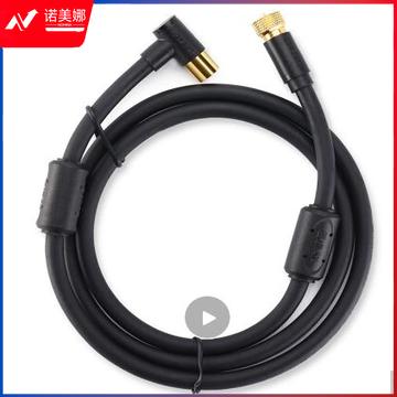 绿联(UGREEN)有线电视线 高清闭路线双磁环RF射频线 电视TV机顶盒连接线 F头英制螺纹信号线 1米 10719 DBJ2023071713230312