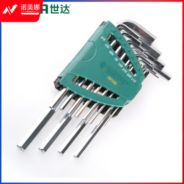 世达(SATA)12件英制加长内六角扳手组套货号09108 DBJ2023041314270710