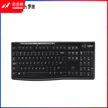 罗技(Logitech) K270无线键盘 全尺寸多媒体键盘 电脑台式机商务办公键盘 带优联接收器 黑色	DBJ202302231153051