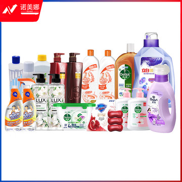 滴露（Dettol）洗护套装礼包洗手液洗发水沐浴露香皂柔顺剂洗衣液等7.879kg+4.7L