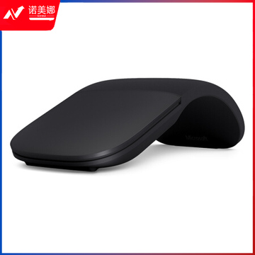 微软Surface Arc 超便携蓝牙无线鼠标 商用 典雅黑 弯折鼠标启动/关闭 触控手势 支持平板 笔记本 DBJ202301301605570