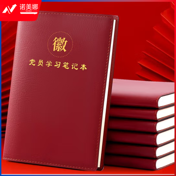 朗捷（longe） 2024新党章党员学习笔记本党史学习教育笔记本党员本会议记录本开会本定制logo 16k党员本-棕色
