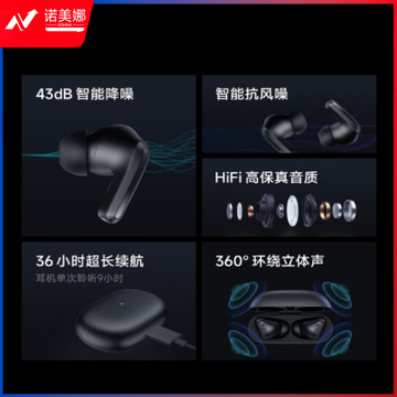 小米（MI）Redmi Buds 4 Pro 真无线蓝牙耳机 主动降噪 游戏低延迟 苹果华为手机通用（镜湖白）