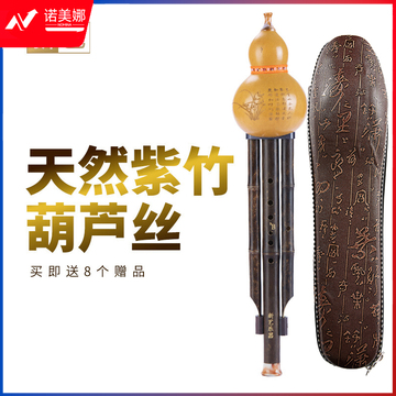 新艺（xinyi）紫竹葫芦丝乐器专业演奏型降b调初学双音紫竹小学生天然葫芦