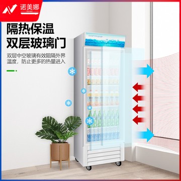 圣托（Shentop）商用冷藏柜超市冰柜 立式饮料柜冰箱商用冷柜 单门展示柜士多店保鲜柜 STLW-ZC1