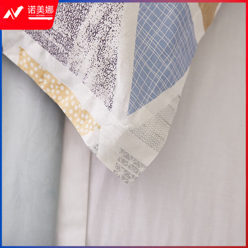 恒源祥 纯棉枕套印花双人枕头套学生宿舍家用一对装 简单爱48*74cm