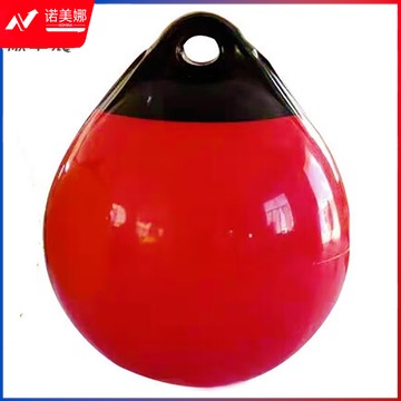 金环 顺华狼 加厚船用防撞球 防碰垫水上浮球航道护舷漂标 A型充气PVC游艇靠球 38X45CM(双拼色)4MM厚