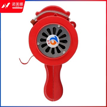 颐居雅乐 便携式手摇报警器消防应急疏散防空演习 手持式红色