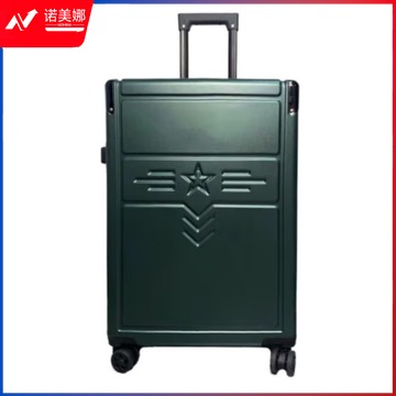 阳光8点 铝合金拉杆箱军绿色万向轮24英寸 新兵行李箱 其他防护