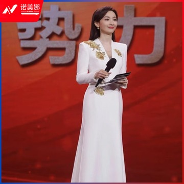 音乐童年 晚礼服女士主持人大气艺考演出服亮片年会礼服