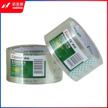 齐心（COMIX）单卷装55mm*60y(54.9米）高透明胶带 宽封箱胶带 办公文具 JT5506