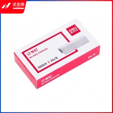 得力(deli)0012 12# 12号高强度订书钉  1000枚/盒 10盒/包  XH.078