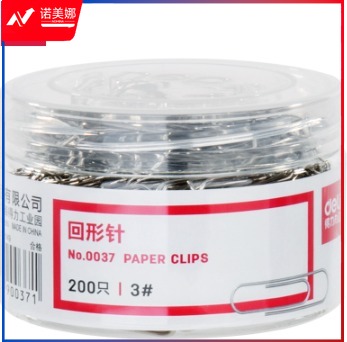 得力(deli)回形针 0037 加厚电镀表层金属曲别针办公用品文具