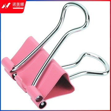 得力 彩色长尾夹 8555 5# 19mm  40个/筒