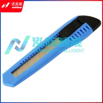 得力(deli)2003美工刀 蓝色 24把/盒    (单位：把)