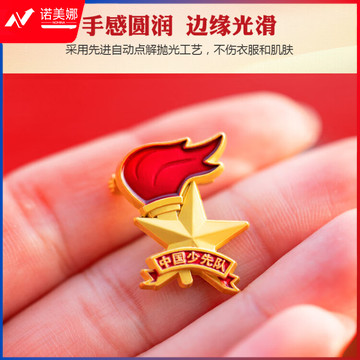 得力(deli)少先队队徽 小学生少先队员队徽 立体别针款 50560