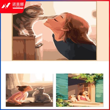 米聆 培智学校用品   手工油画