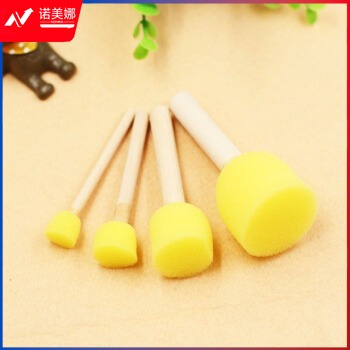 儿童绘画涂鸦工具海绵画刷笔刷 幼儿园diy印章美劳材料 滚筒滚轮