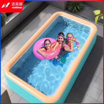 安吉游戏 充气游泳池儿童家用加厚大型充气水池家庭大人戏水池