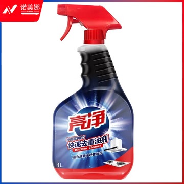 亮净 厨房去重油污清洁剂强力快速渗透洁净油烟清洗除菌 一箱12瓶装 单瓶1L