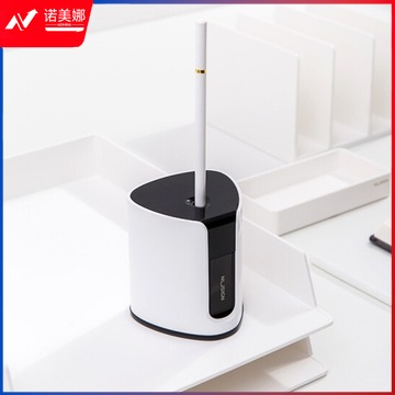 纽赛(NUSIGN)电动卷笔刀 德国创意设计 意外即停 自动排除断芯 转/削/刨/旋/绞铅笔机器 过热保护 净白NS076