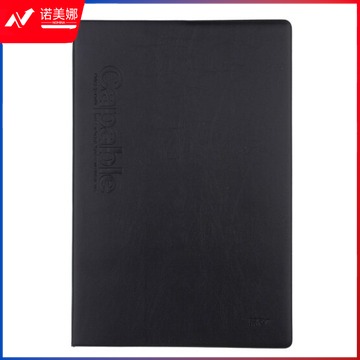 晨光 APYLL488 文具B5/76页办公记事本 笔记本子 黑色会议记录本皮面本 皮革本商务本日记本 单位：本